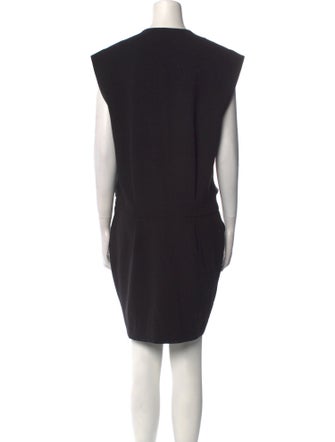 L'Agence V-Neck Mini Dress