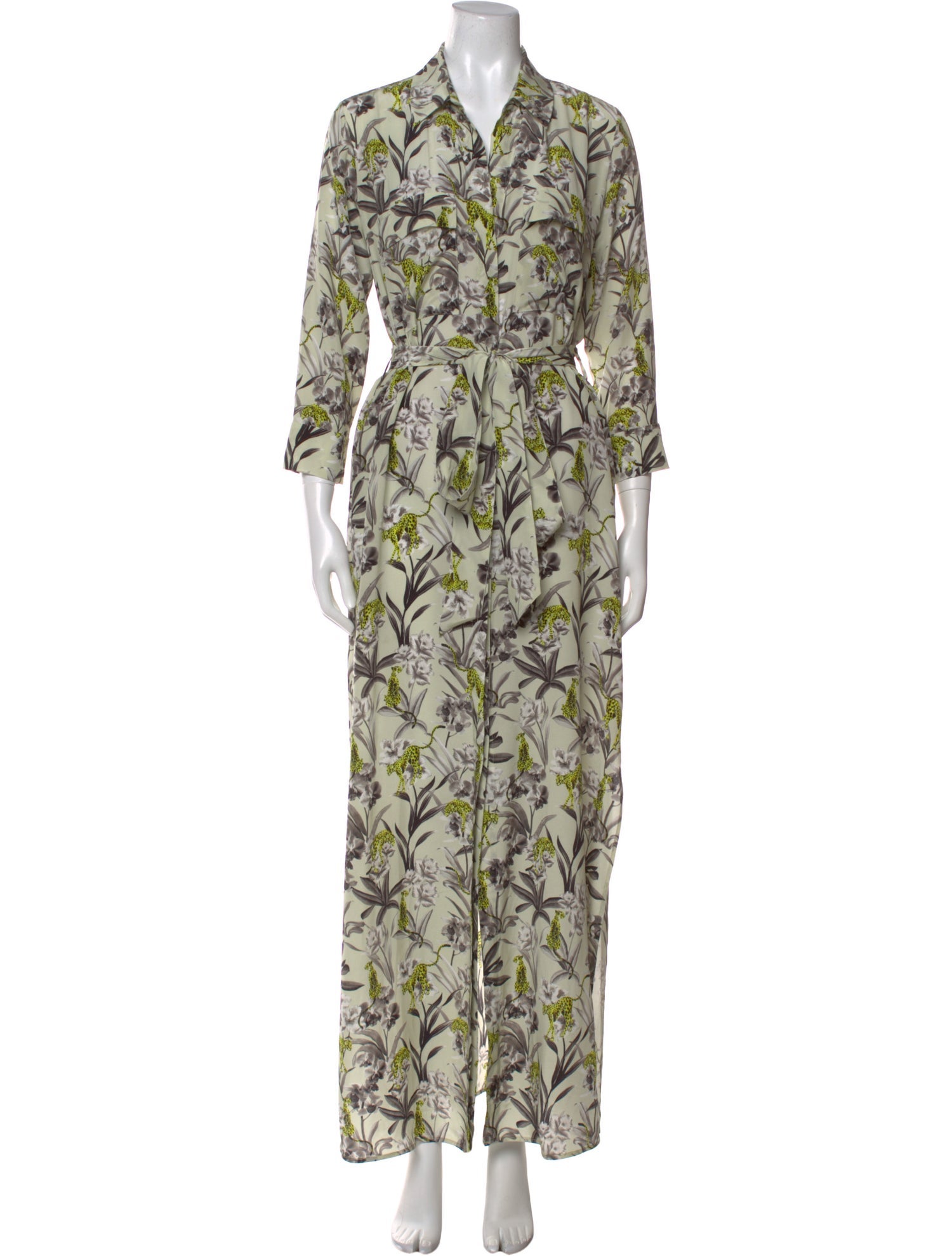 L'Agence Silk Long Dress
