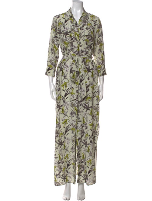 L'Agence Silk Long Dress