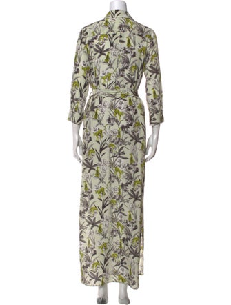 L'Agence Silk Long Dress