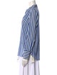 L'Agence Silk Striped Button-Up Top