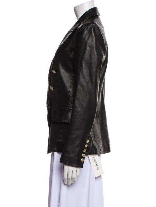 L'Agence Leather Blazer