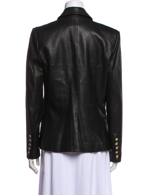 L'Agence Leather Blazer