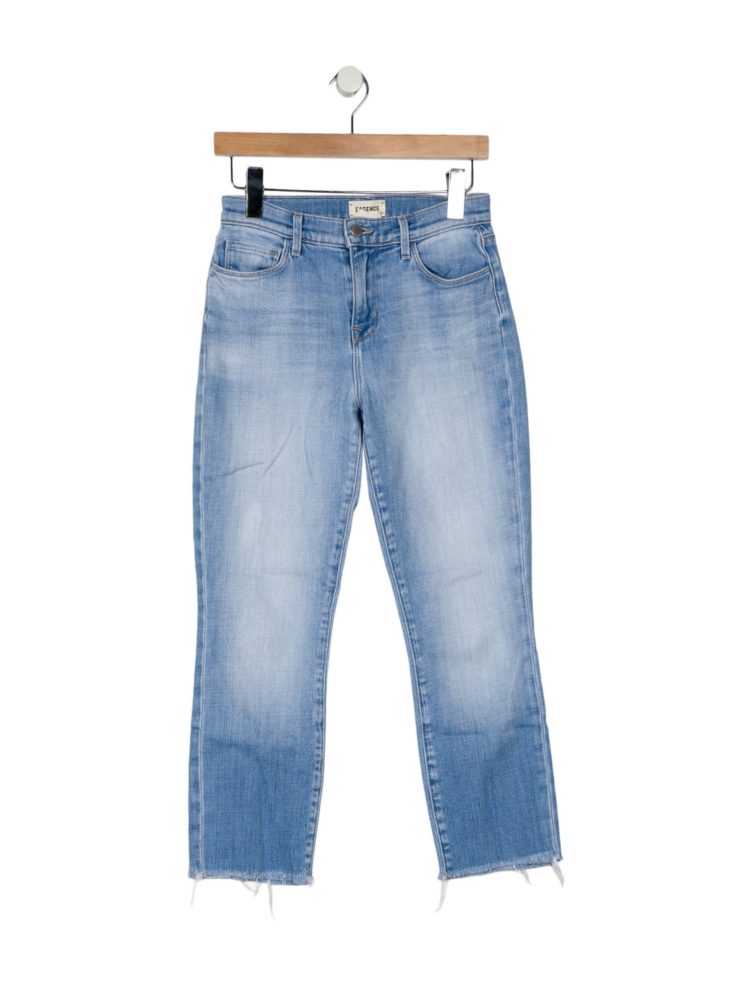 L'Agence Mid-Rise Straight Leg Jeans