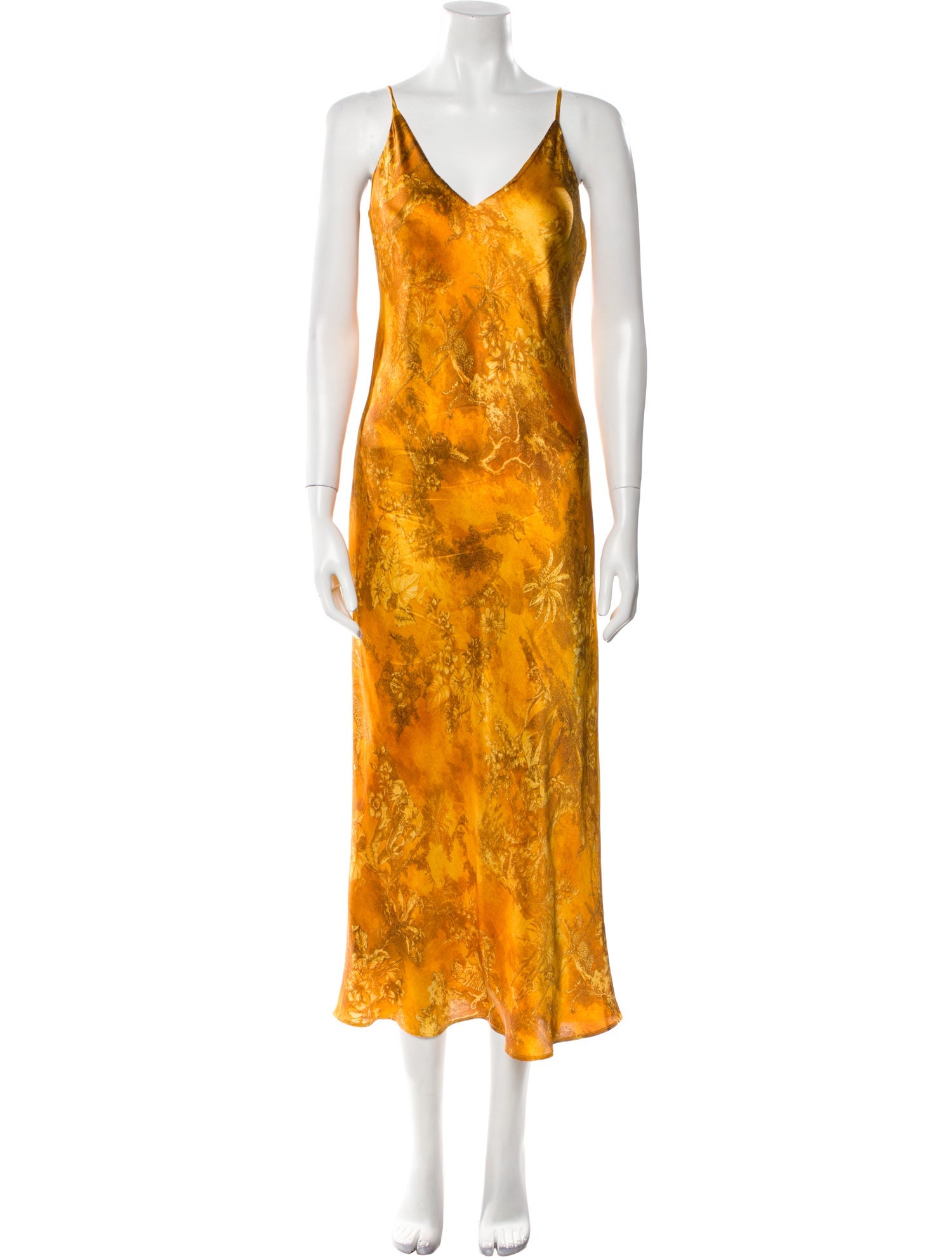 L'Agence Silk Long Dress
