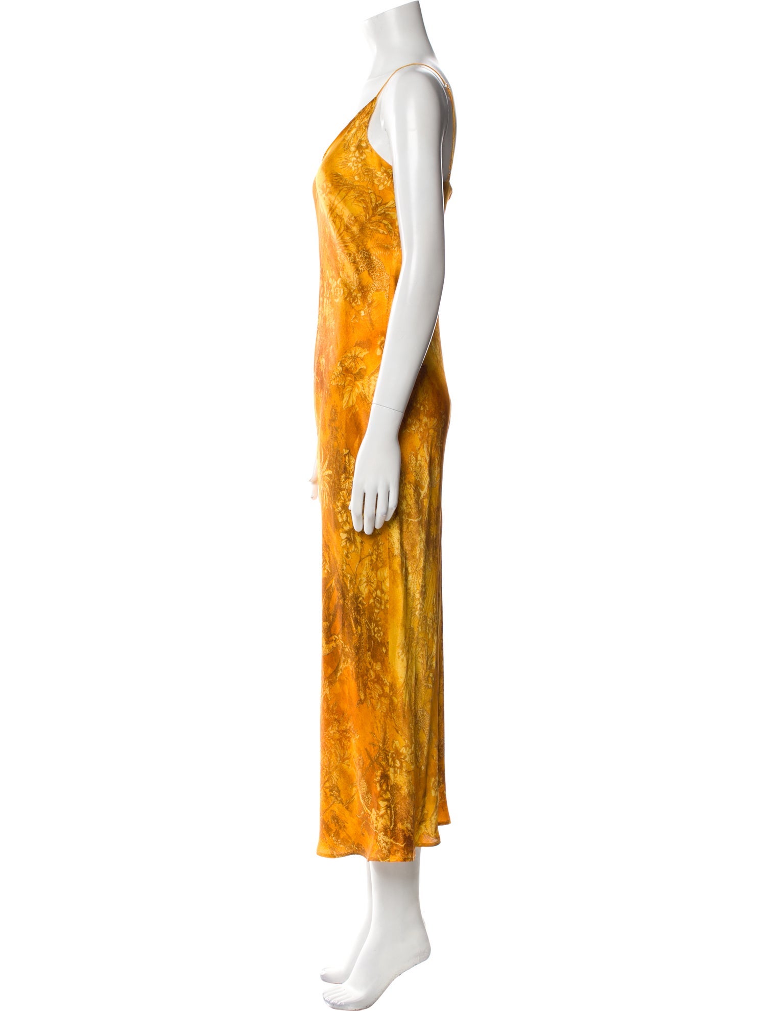 L'Agence Silk Long Dress