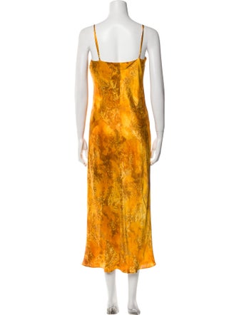 L'Agence Silk Long Dress