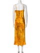 L'Agence Silk Long Dress