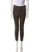 L'Agence Lamb Leather Skinny Leg Pants