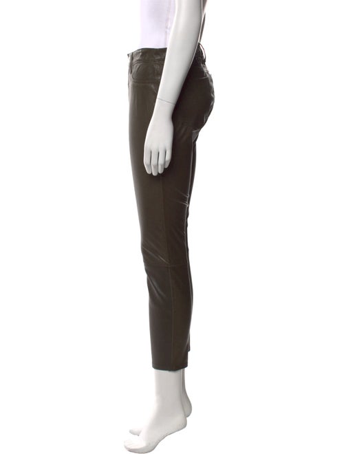 L'Agence Lamb Leather Skinny Leg Pants