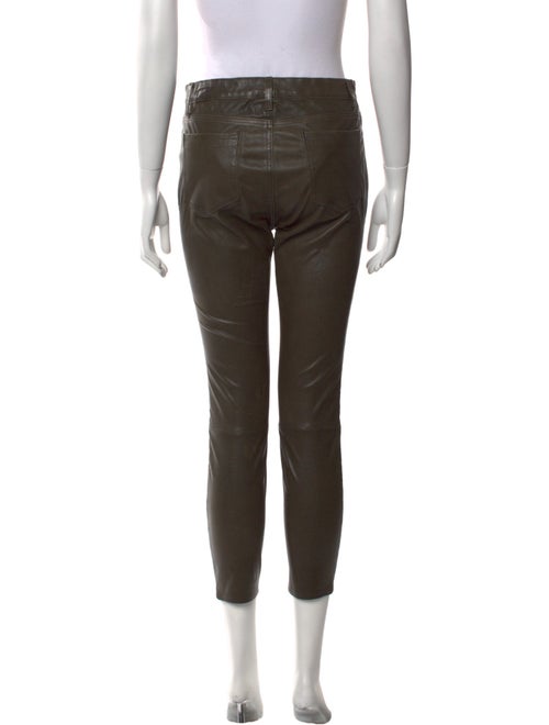 L'Agence Lamb Leather Skinny Leg Pants