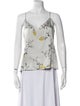 L'Agence Silk Floral Print Top