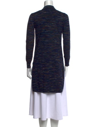 L'Agence Striped V-Neck Sweater