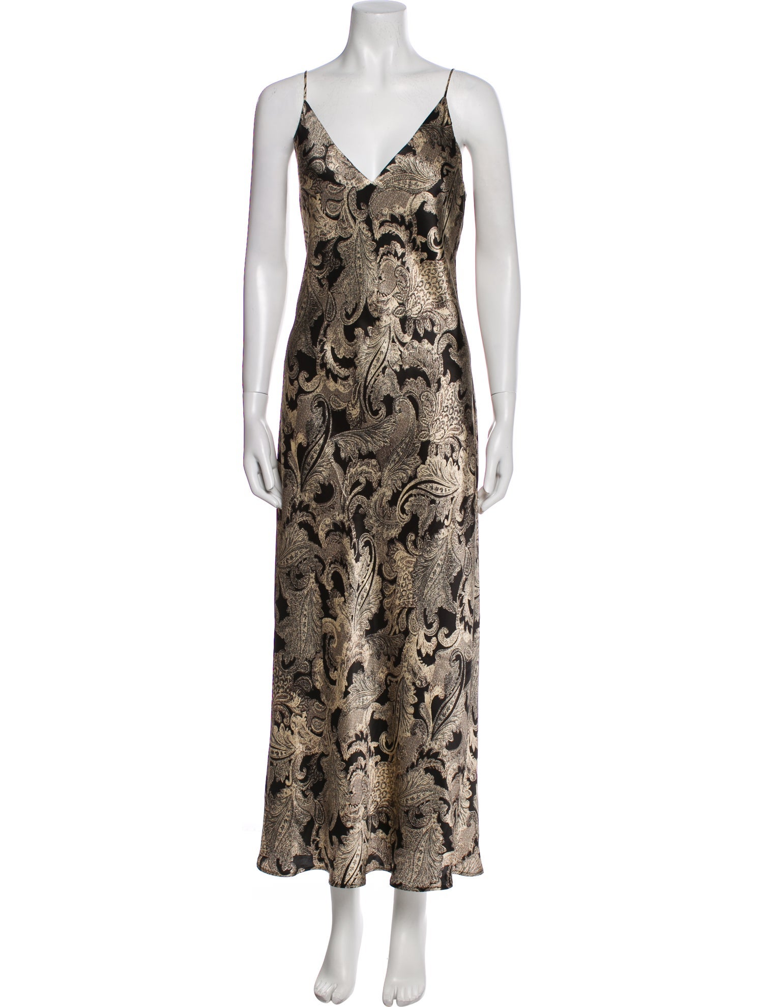 L'Agence Silk Long Dress
