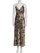 L'Agence Silk Long Dress