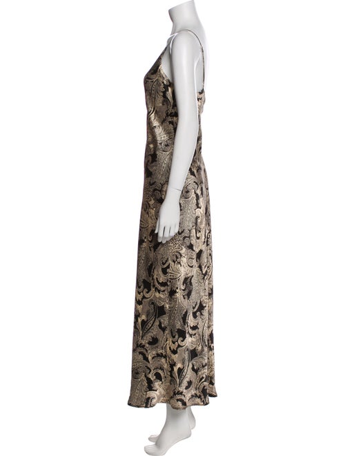 L'Agence Silk Long Dress