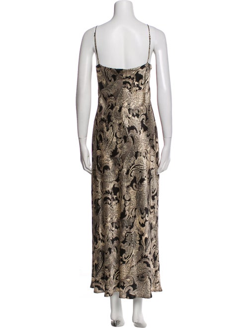 L'Agence Silk Long Dress