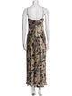 L'Agence Silk Long Dress