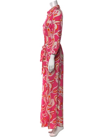 L'Agence Silk Long Dress