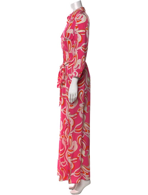 L'Agence Silk Long Dress