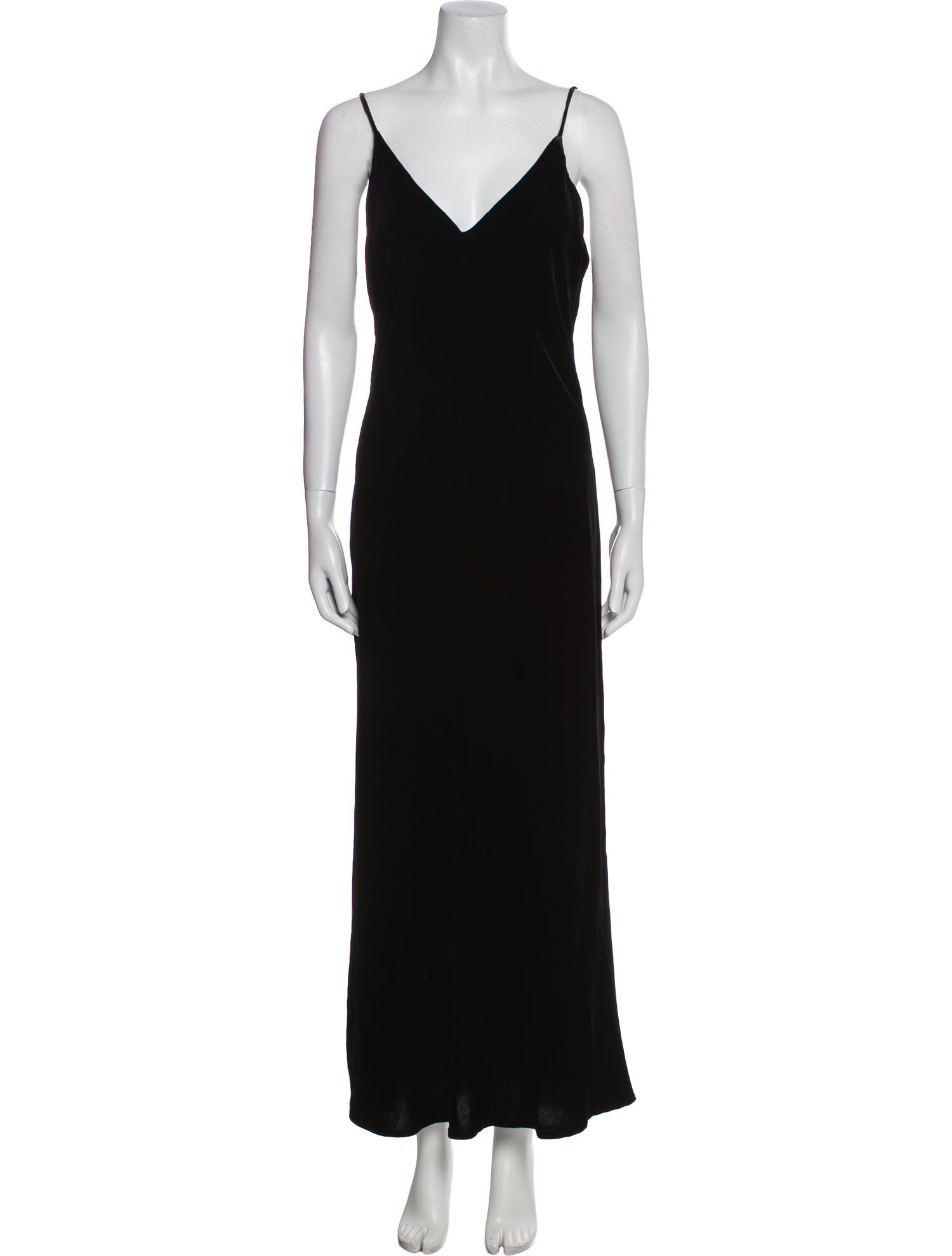 L'Agence V-Neck Long Dress