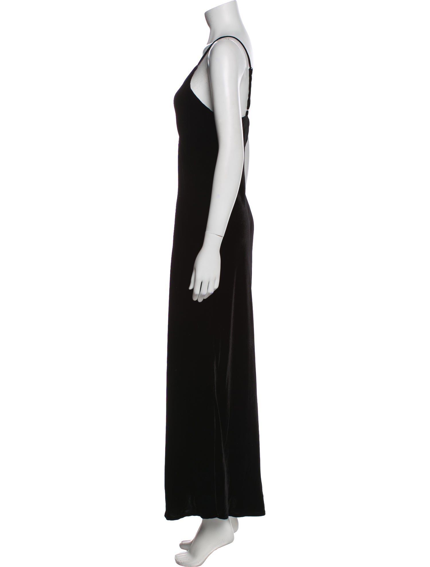 L'Agence V-Neck Long Dress