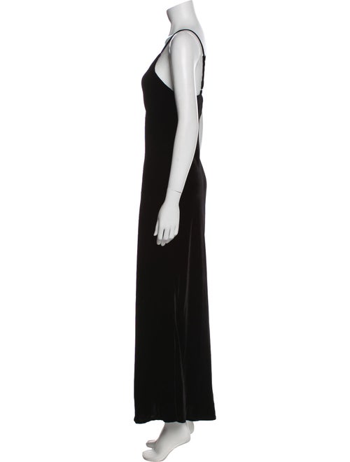 L'Agence V-Neck Long Dress