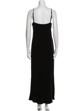 L'Agence V-Neck Long Dress