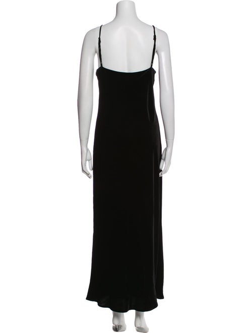 L'Agence V-Neck Long Dress
