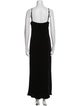 L'Agence V-Neck Long Dress