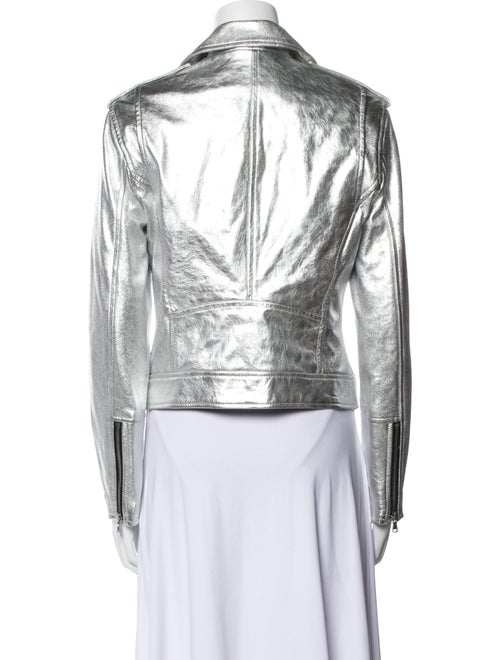 L'Agence Leather Biker Jacket