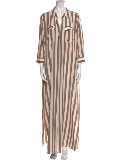 L'Agence Silk Long Dress