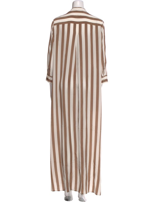 L'Agence Silk Long Dress