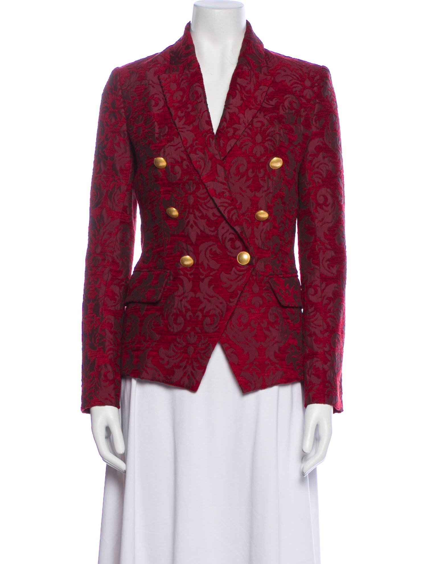 L'Agence Plaid Print Blazer