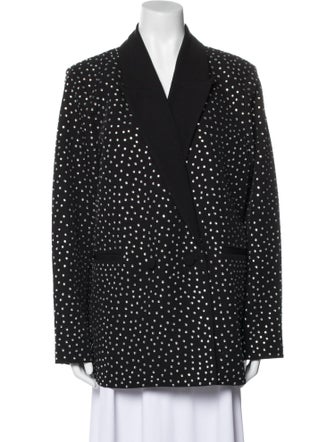 L'Agence Polka Dot Print Blazer