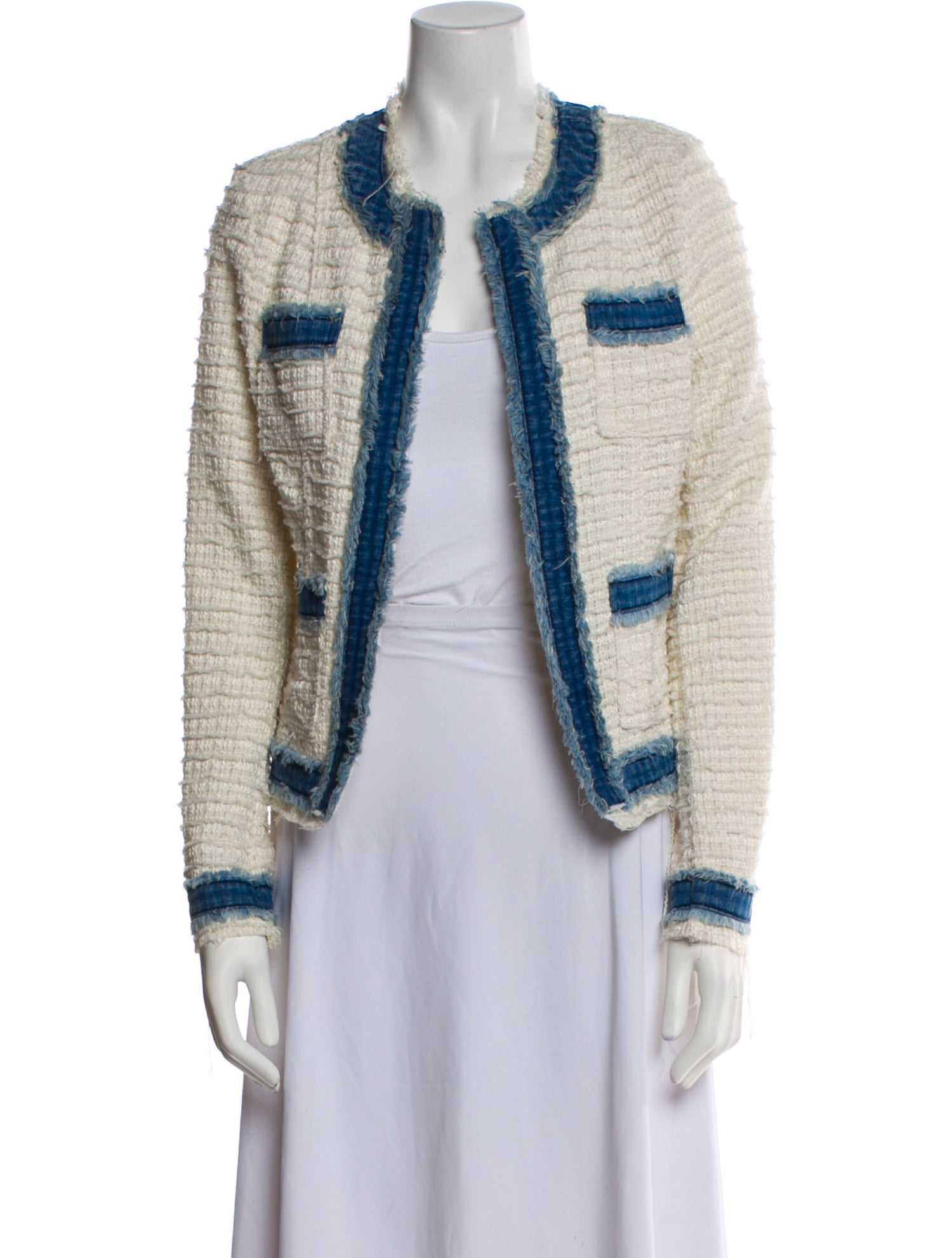 L'Agence Tweed Pattern Jacket