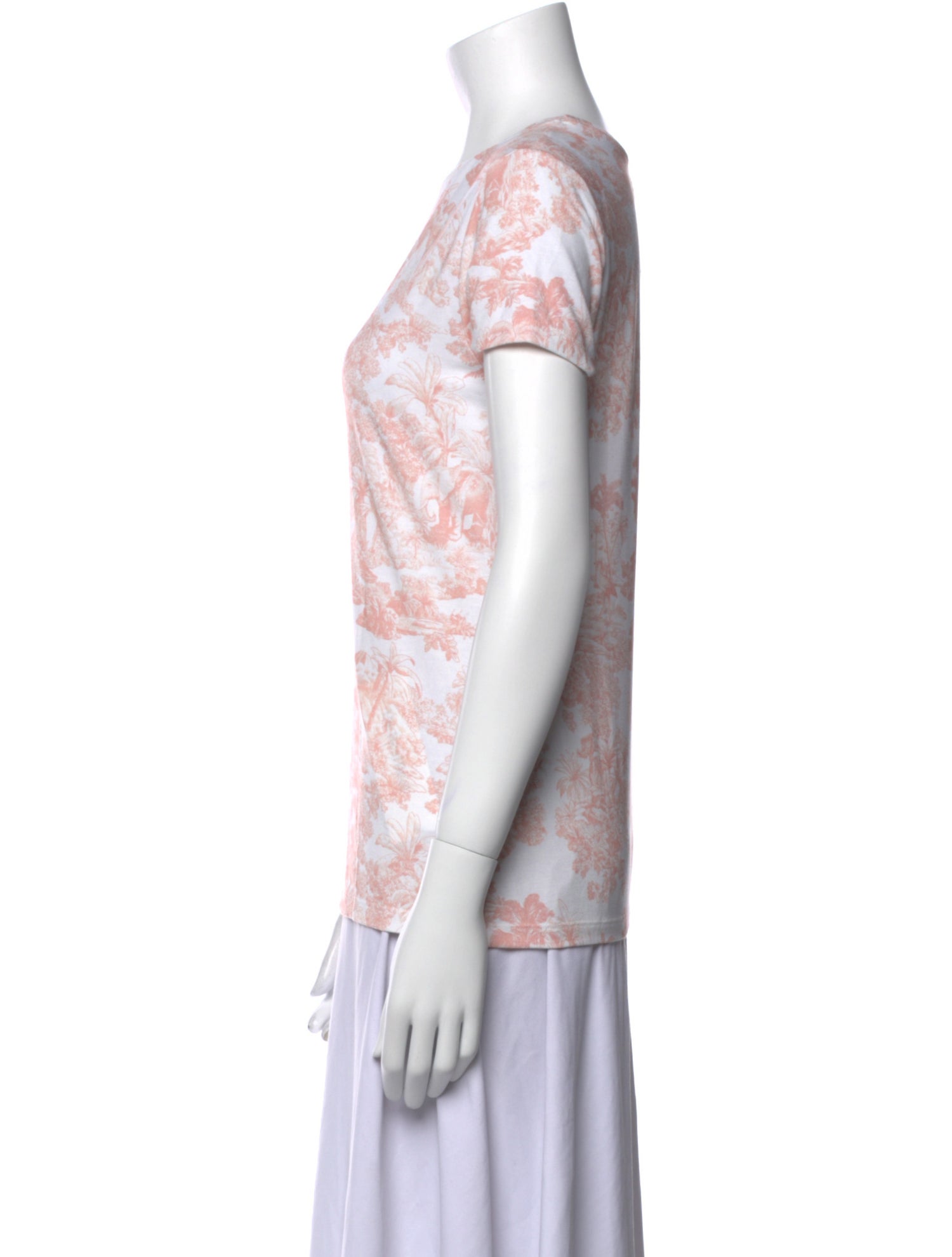 L'Agence Printed Crew Neck T-Shirt w/ Tags