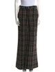 L'Agence Plaid Print Wide Leg Pants