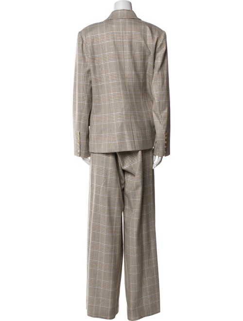 L'Agence Plaid Print Pant Set