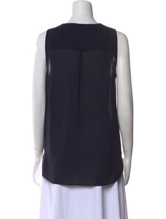 L'Agence Silk V-Neck Blouse
