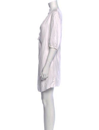 L'Agence V-Neck Mini Dress