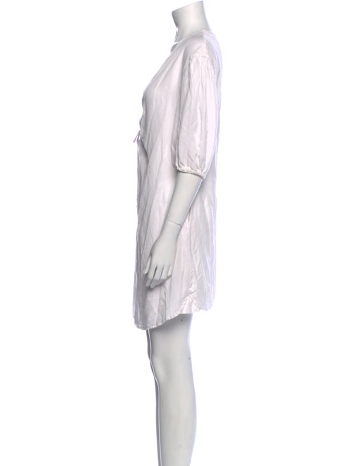 L'Agence V-Neck Mini Dress