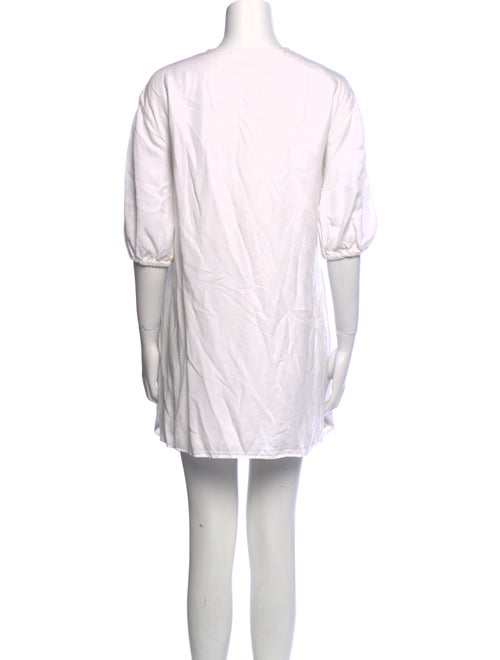 L'Agence V-Neck Mini Dress