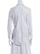 L'Agence Halterneck Three-Quarter Sleeve Button-Up Top