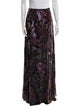 L'Agence Paisley Print Long Skirt