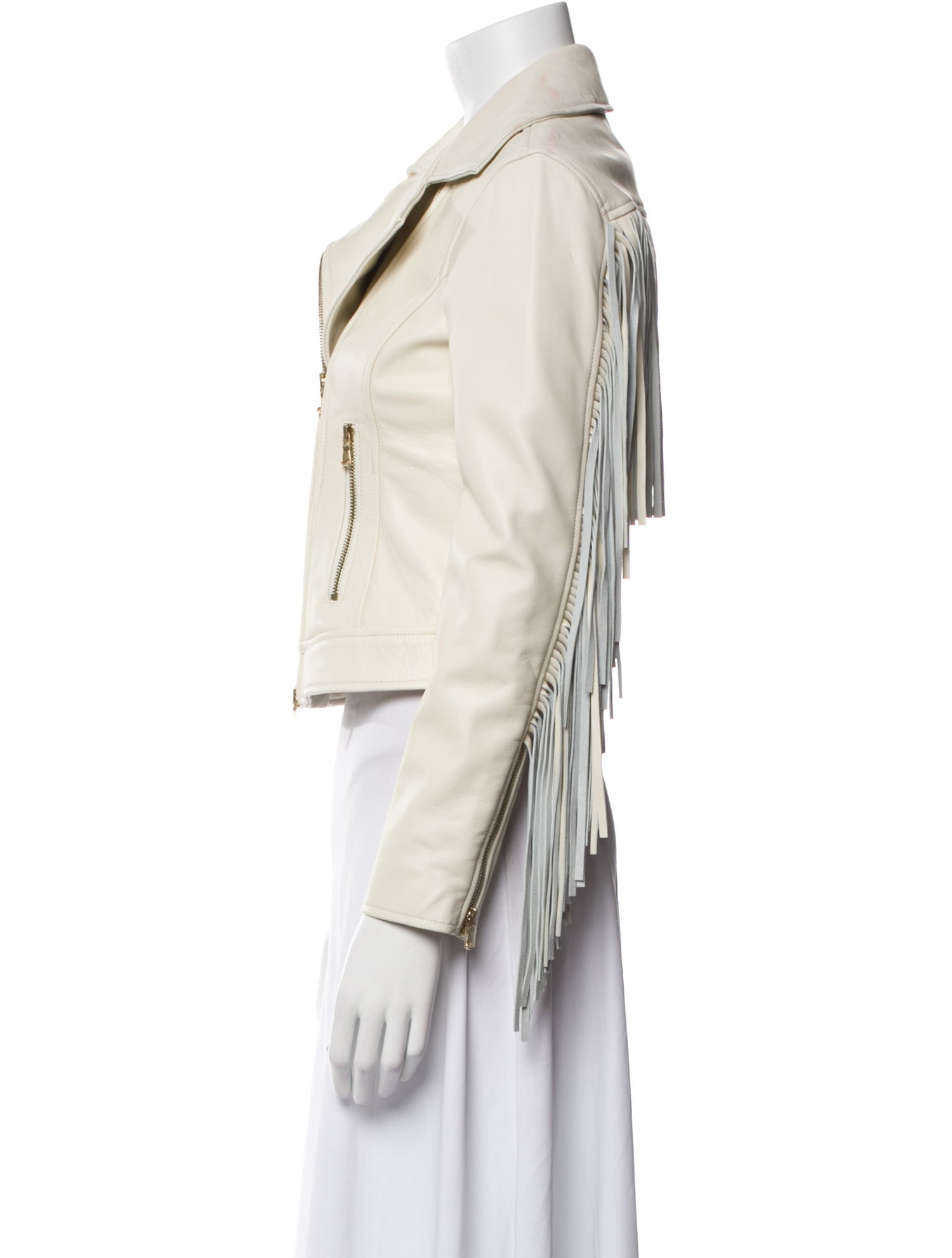 L'Agence Leather Biker Jacket