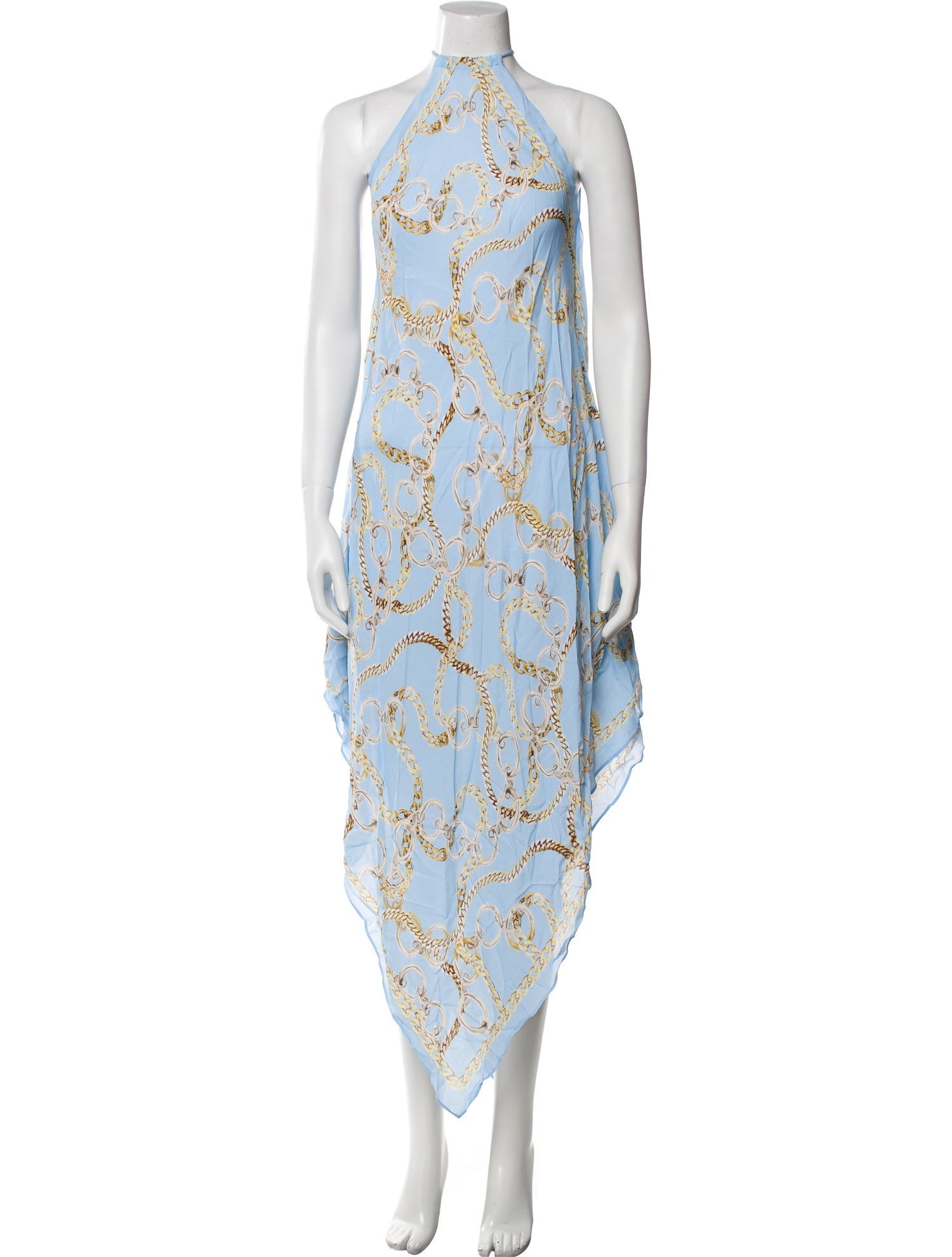 L'Agence Printed Long Dress
