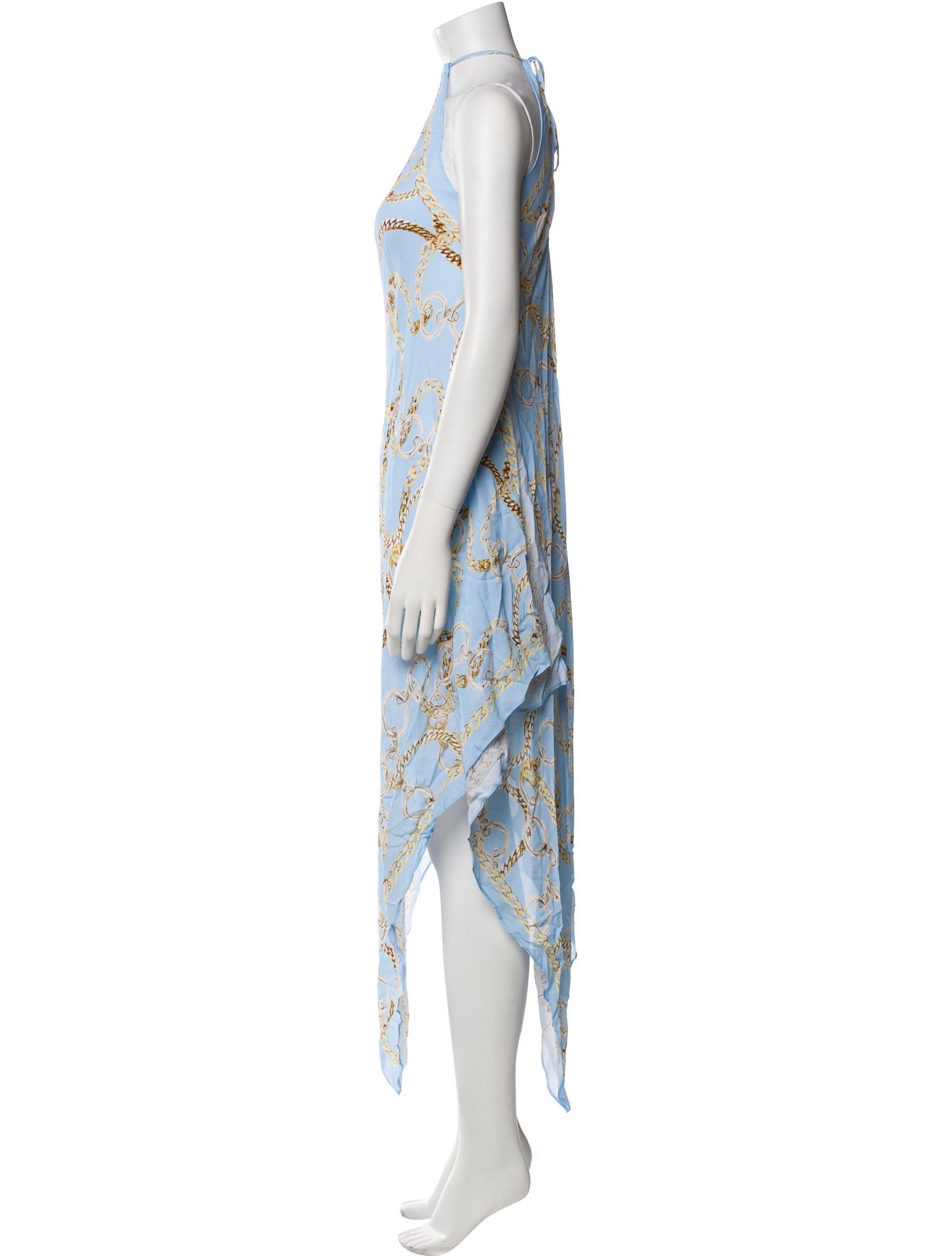 L'Agence Printed Long Dress