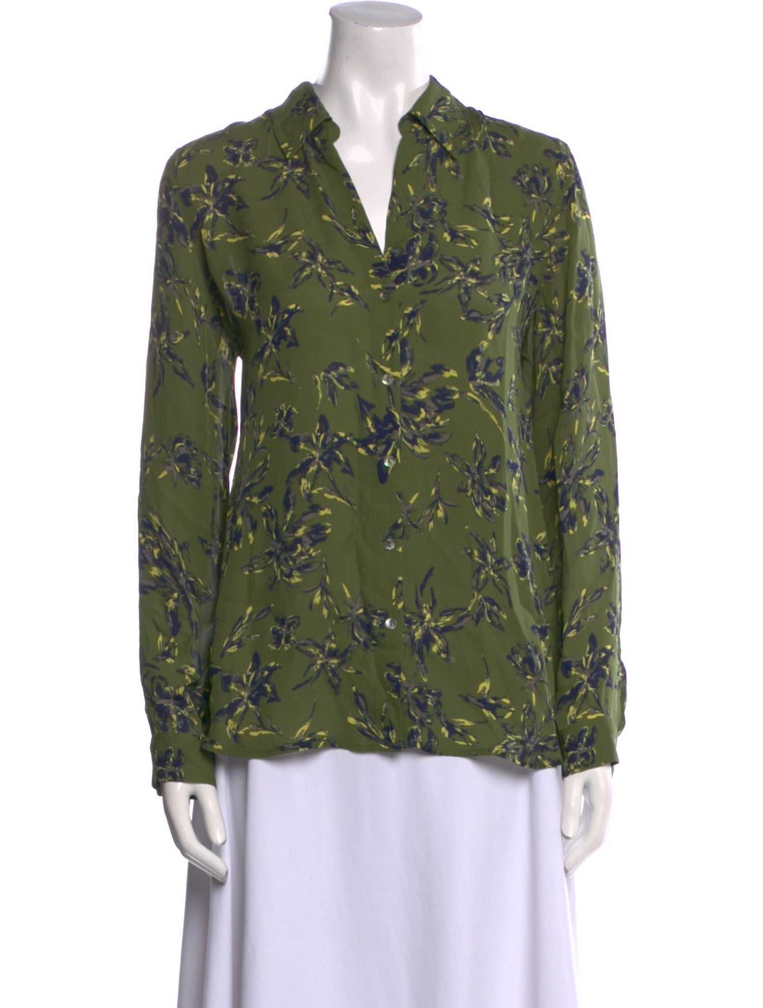 L'Agence Silk Printed Top