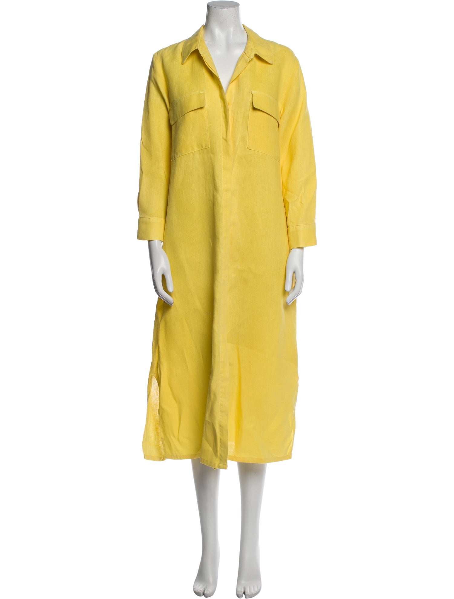 L'Agence Linen Long Dress